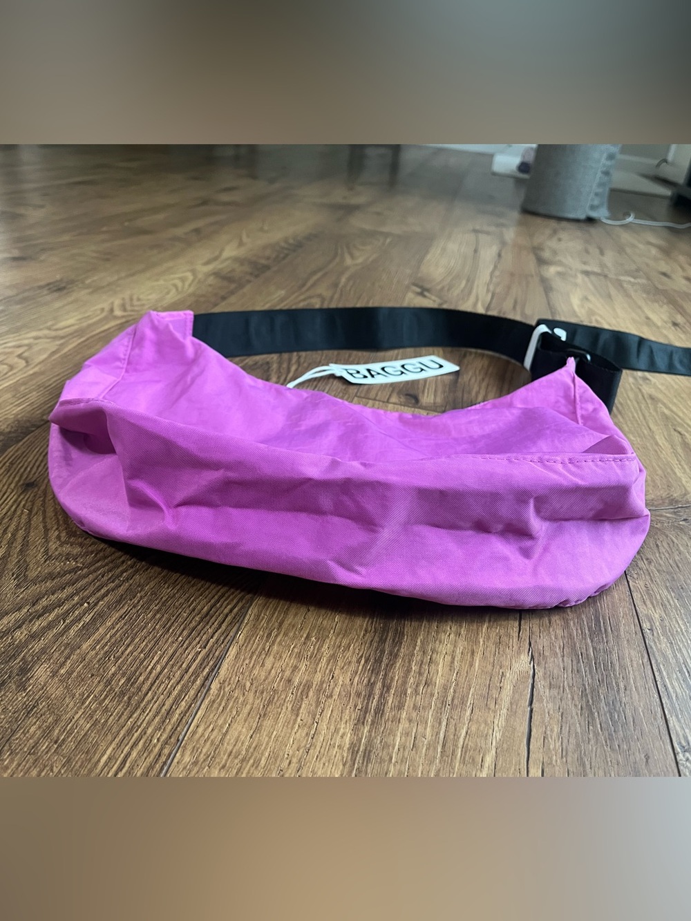 BAGGU Extra Pink Medium Crescent BNWT - Picture 3 of 9